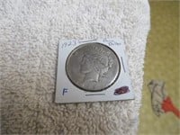 1923-S Peace Silver Dollar in Carboard