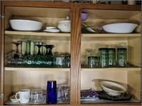 Large Assortment of Kitchenwares, Wine Glasses &