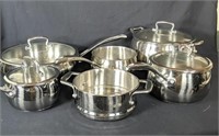10 Pc Biltmore Stainless Steel Pan Set