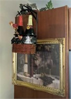 Hanging Wine Basket & Print
