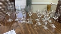 Assorted Stemmed Glassware