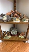Fox, Wolf, Squirrel, & Rabbit Figurines
