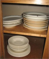 2 Cabinet of Plates & Platters