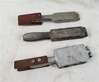 3 Vintage Lead Weight Molds, C. Palmer, Penn Sport