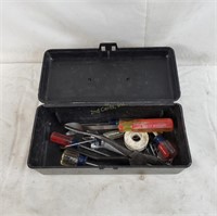 Small Sears Toolbox W/ Various Tools