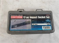 Craftsman 12pc Impact Socket Set 1/2" Drive Metric