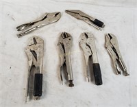 Locking Vise Grip Pliers Lot, Craftsman & De Witt