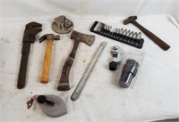 Hammers, Axe, Pipe Wrench, Star Bits & More