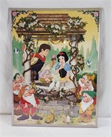 Disney Snow White Seven Dwarves Framed Poster