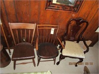 3 Wooden Chairs