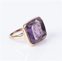 Jewelry 14kt Yellow Gold Amethyst Ring
