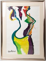 Art Original Acrylic Signed “Dubin”