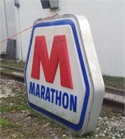 Complete Lighted Marathon Sign