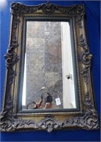 carved rectangular mirror