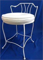 white vanity chair