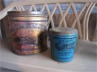 ADVERTISING LARD TINS: