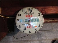 NEUWEILER BEER ELECTRIC CLOCK: