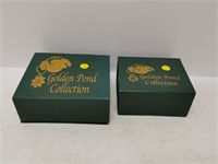Golden Pond glass frogs and boxes collectors