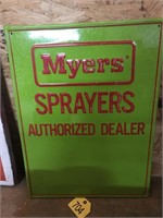 Myers Sprayers Advertising Sign