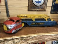 Wyandotte Auto Transport Car Hauler Tin