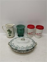 collectible glassware and Tim Hortons mugs