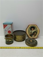 old and collectible tins