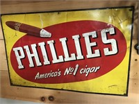 Phillies Blunt Sign Original Cigar Tin