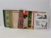 vintage sheet music and magazines