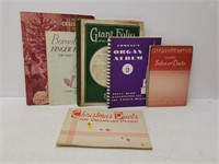 vintage sheet music and books
