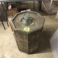 15 Gallon Antique Glass Bottle in Crate