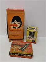 vintage kitchen items in original boxes