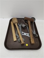 primitive wrenches , ruler etc