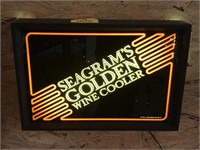 Seagram's Golden Wine Cooler Light Up Sign