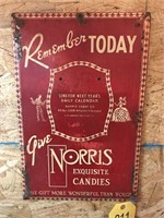 Norris Exquisite Candies Sign