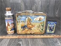 Gene Autry Metal Lunchbox w/ Thermos & Tape