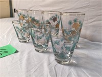 Blue and Gold Glass Lot