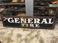 The General Tire Porcelain Sign 8' x 2'