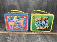 2 Disney Lunchboxes Dumbo & Sport Goofy