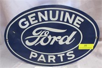 Genuine Ford Parts Porcelain Oval Sign 16.5 x 11