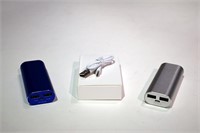 {each}Blue and Silver Power Banks