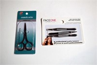 {each}Faceone 3 Pack Tweezers & Scissors