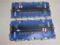 2 Barbed Wire License Plates (Bid is X2)
