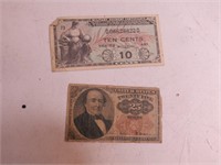 Vintage 10 Cent Military Payment Certificate and