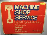 Machine Shop Service Sign - Plastic - 28 x 22