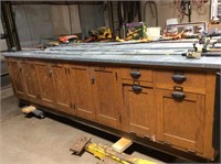 Huge kitchen cabinet workstation