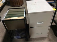 2-drawer file cabinet & rolling file cabinet