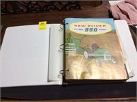 Binder w/New Oliver 550 tractor manual
