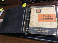 Binder w/Parts Catalog for 1800 & 1900 tractors