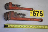 Ridgid 14" & 10" pipe wrenches, X's THE MONEY