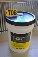 Unopened 5-gal John Deere "Hy-Gard" trans/hyd oil